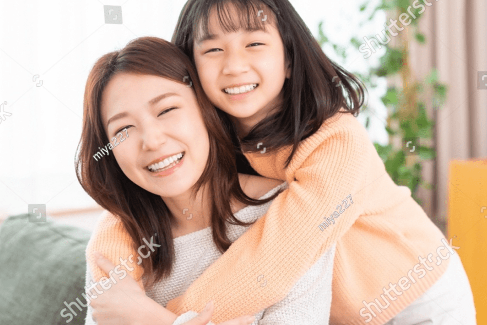 仲がよさそうな親子