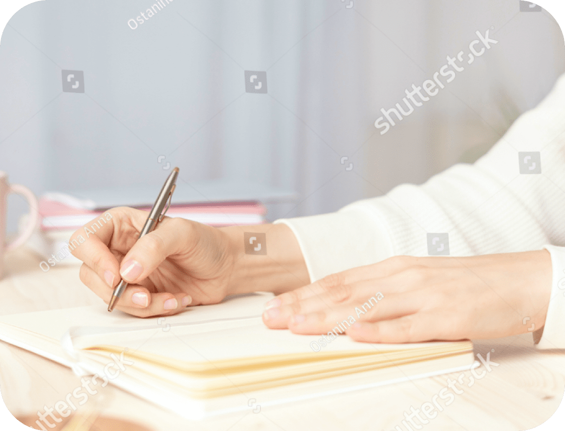 勉強している様子